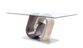 Tony Dining Table Brown Beige Mdf Steel