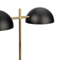 Nova Hydro Black Table Lamp With On Off Switch Double Lamp With Faux Marble Base Black,Gold,Marble Table&Floor Lamps Faux Marble,Metal