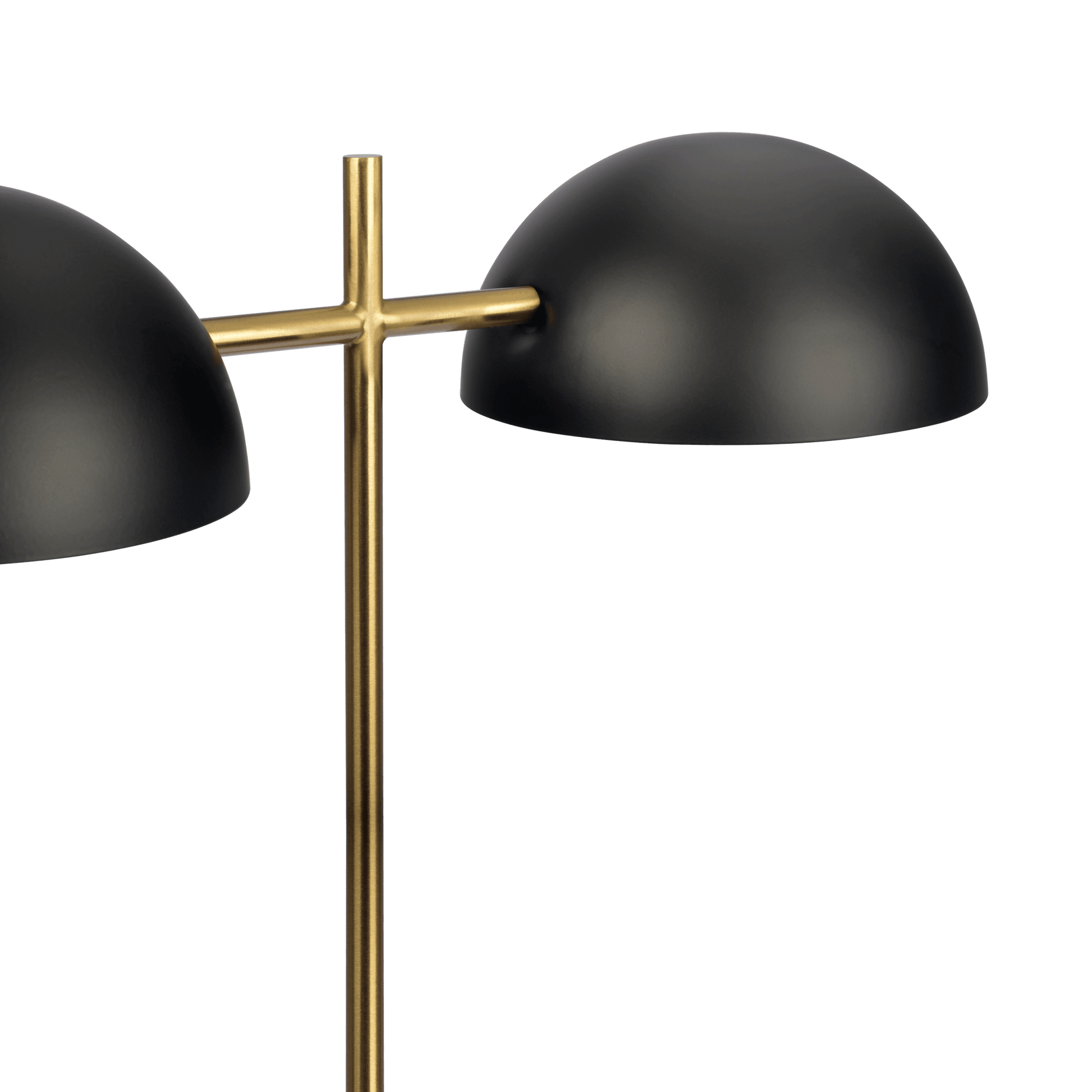 Nova Hydro Black Table Lamp With On Off Switch Double Lamp With Faux Marble Base Black,Gold,Marble Table&Floor Lamps Faux Marble,Metal