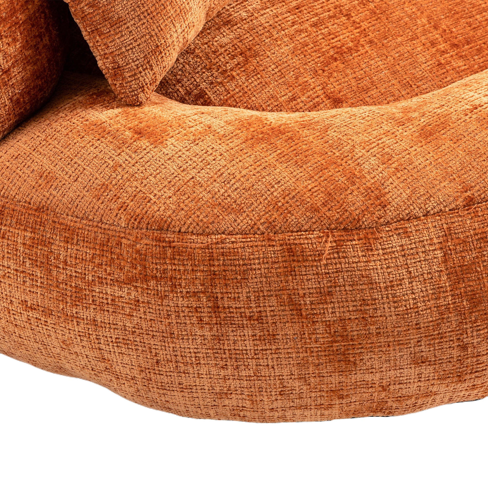 Coolmore Lazy Sofa Durable Comfort Lounger High Back Bean Bag Chair Couch With Three Pillows For Adults And Kids, Indoor & Outdoor, Single Gaming Sofa Chair For Bedroom,Office Orange Chenille Orange Foam Chenille 1 Seat