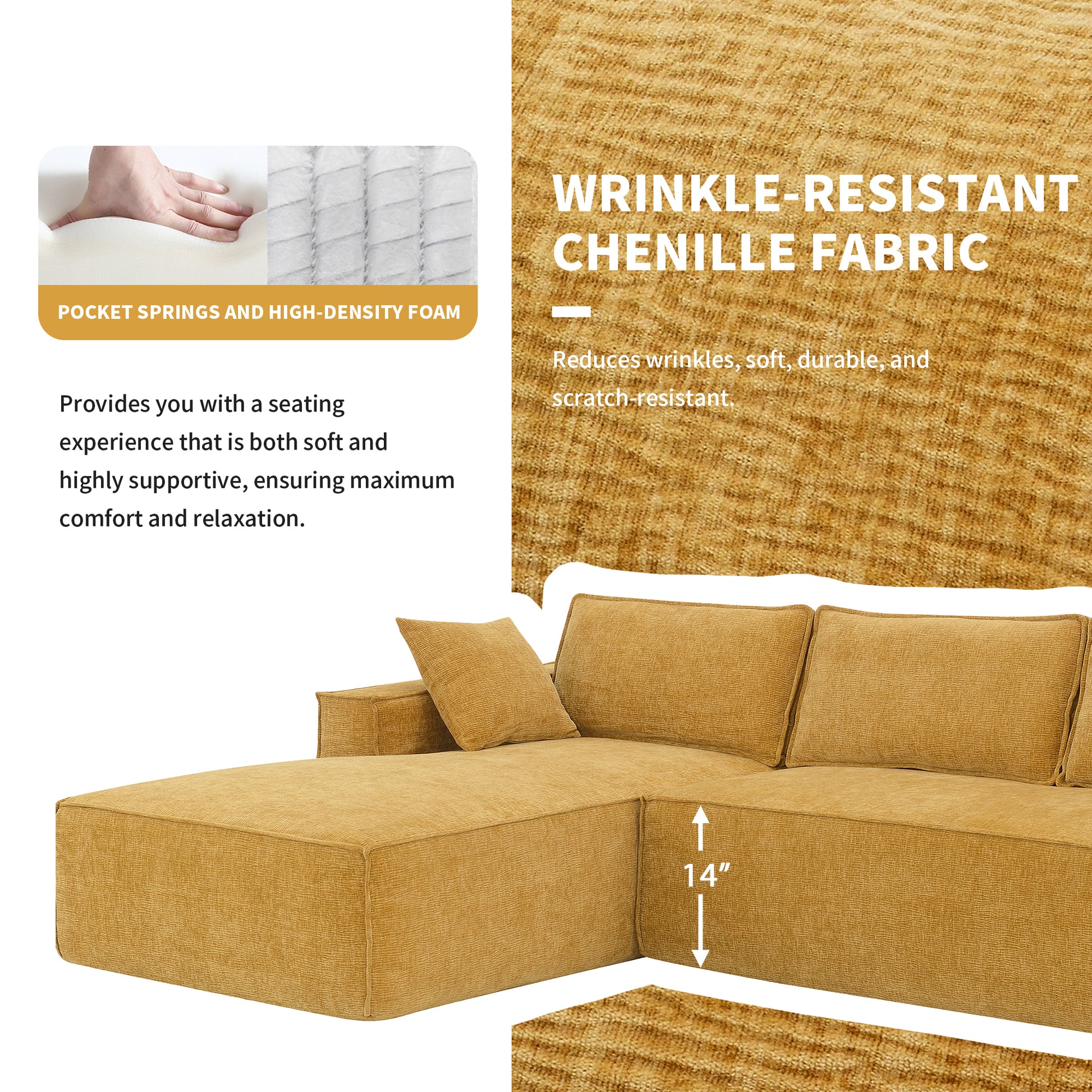 9587F Package Yellow Chenille 1 Seat