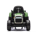 Ride On Tractor With Trailer,24V Battery Powered Electric Tractor Toy, 200W*2Motor 1.86 4.97Mph Remote Control,Electric Car For Kids,Three Speed Adjustable,Usb,Mp3 ,Bluetooth,Led Light, Safety Belt. Emerald 50 99 Lbs Polypropylene