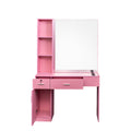 Salon Station Barber Stations Styling Station Barber Beauty Spa Salon Equipment Set With Mirror Pink Mdf