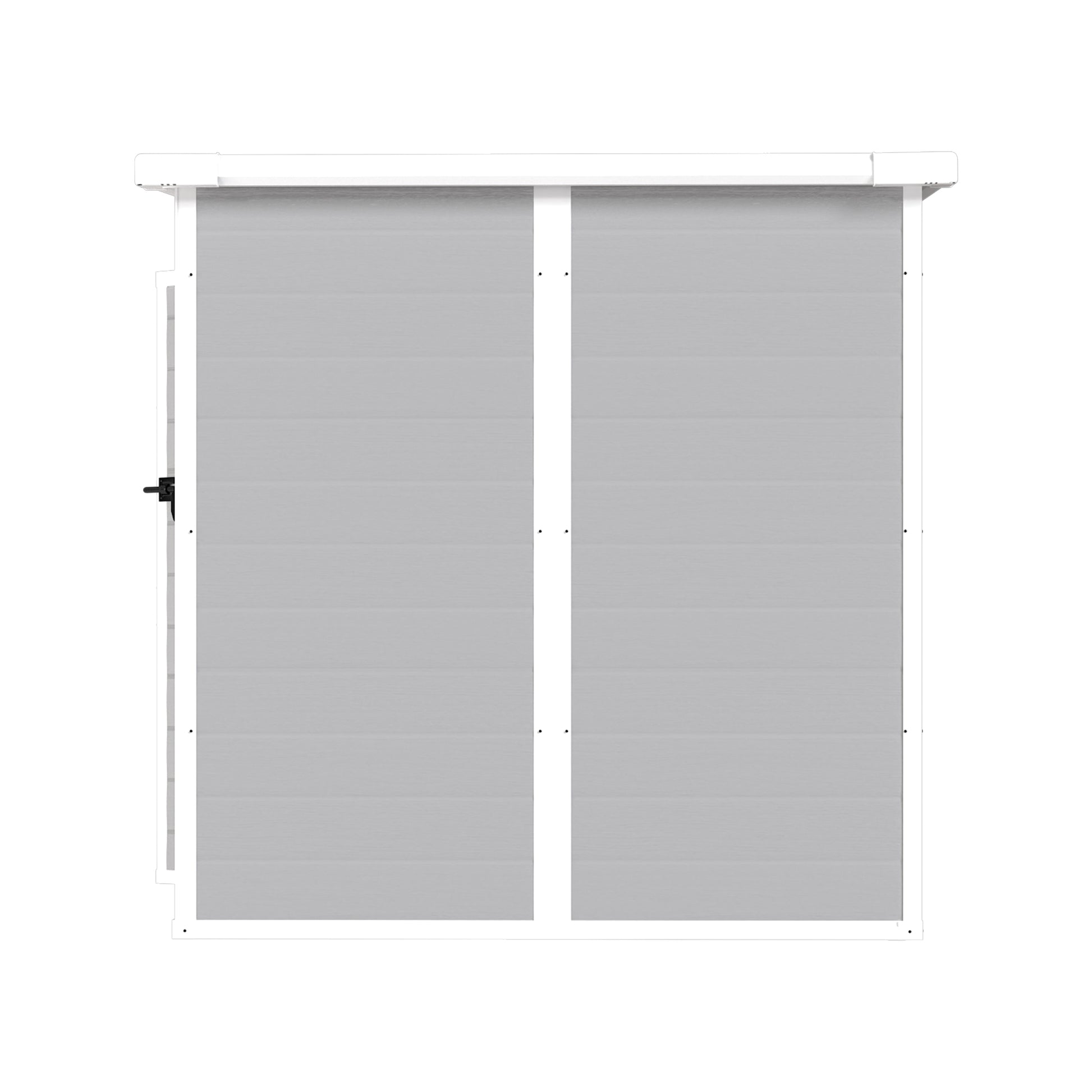 6X6 Ft Storage Shed, Waterproof Resin Outdoor Storage Shed With Floor & Window & Lockable Doors And Vents, Tool Shed For Bike, Garden, Backyard,Lawn, All Weather Use, Light Grey Gray Primary Living Space Polypropylene