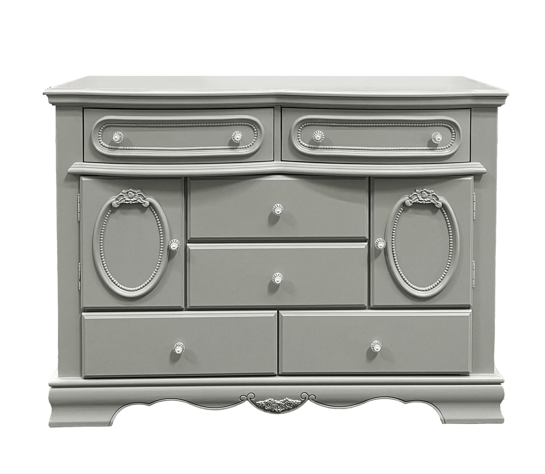 Flora Dresser W Door, Gray Finish Bd02207 Gray Wood