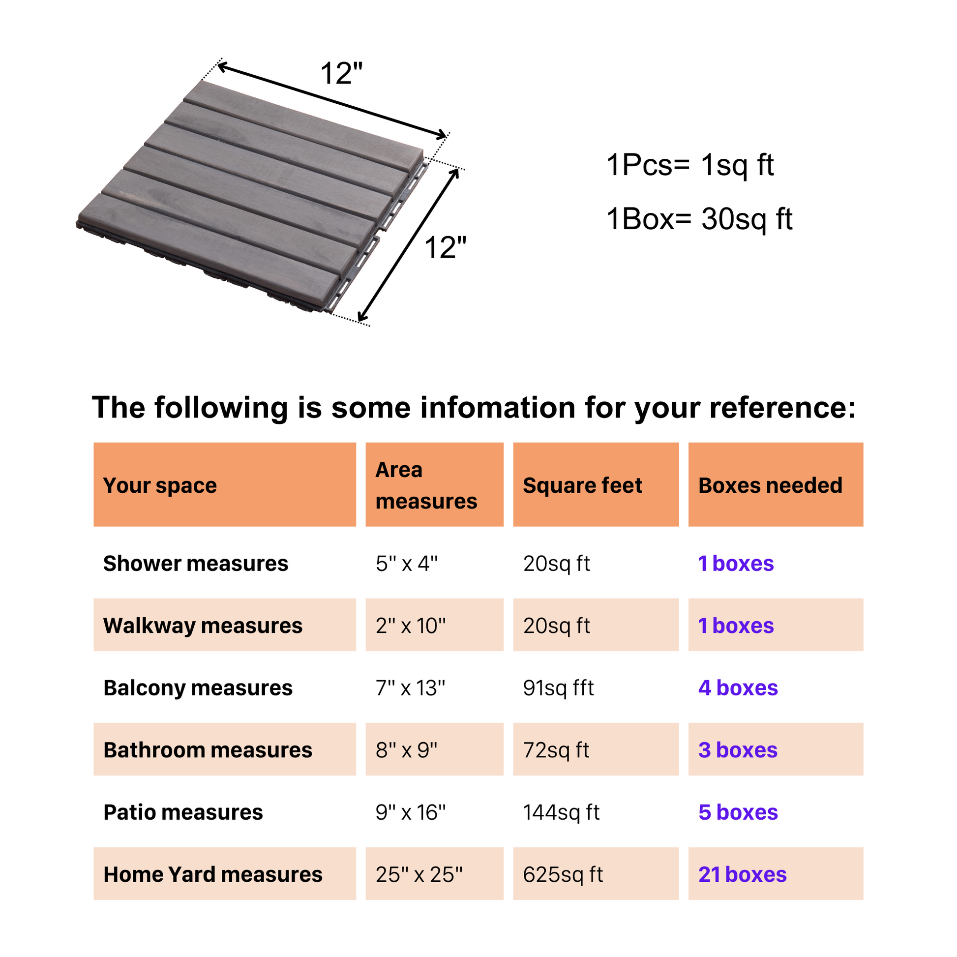 30 Pcs Interlocking Deck Tiles Striped Pattern, 12" X 12" Square Light Gray Acacia Hardwood Outdoor Flooring For Patio, Bancony, Pool Side,.. Light Gray Bathroom American Design,American Traditional Acacia Wood