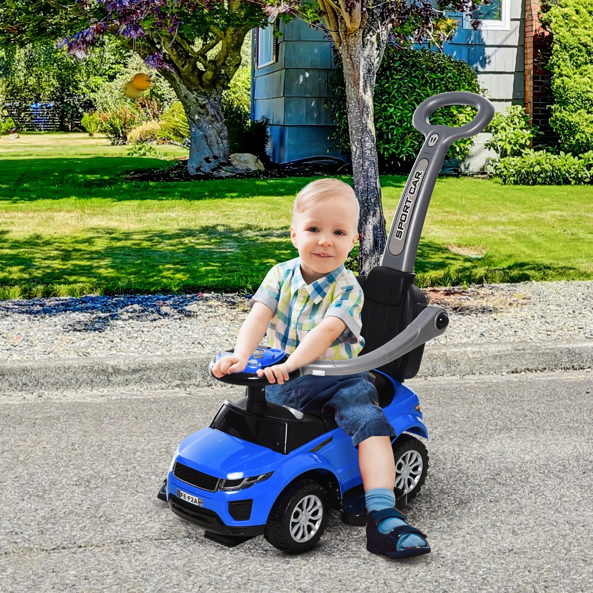 toddler push car stroller Aosom 2 In 1 Push Cars For Toddlers Kid Ride On Push Car Stroller Slid
