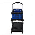 Folding Service Cart With Wheels Double Decker -