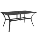 Outsunny Rectangle Outdoor Dining Table For 6