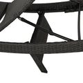 Salem Pe Wicker Chaise Lounge, Set Of 2 Grey Pe Rattan Iron