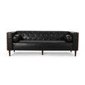 3 Seater Sofa Black Pu