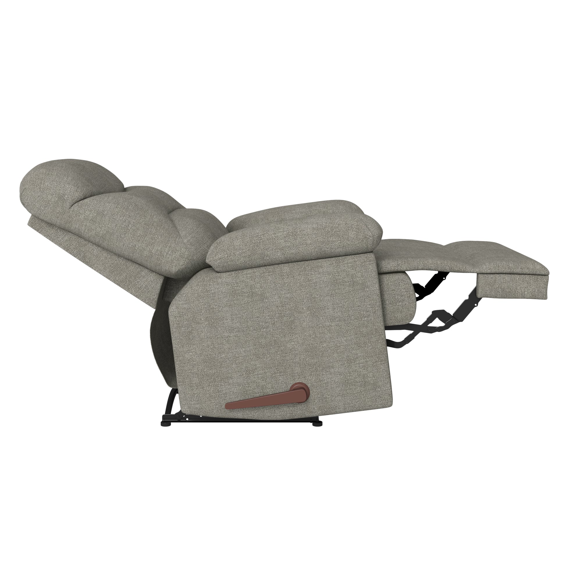 The Grayson Gray Polyester Manual Handle Wood Cushion Back Polyester
