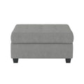 Modern Living Room 3 Piece Reversible Sectional With Drop Down Cup Holders Sofa Chaise Ottoman Storage Gray Microfiber Upholstered Tufted Details Gray Microfiber Wood Primary Living Space Modern L Shaped Plywood,Solid Wood 6 Seat