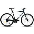 A28320 700C Ecarpat Road Bike, 24 Speed L Twoo Disc Brakes, Light Weight Aluminum Frame ,Racing Bike City Commuting Road Bicycle For Men Women Dark Blue Aluminium