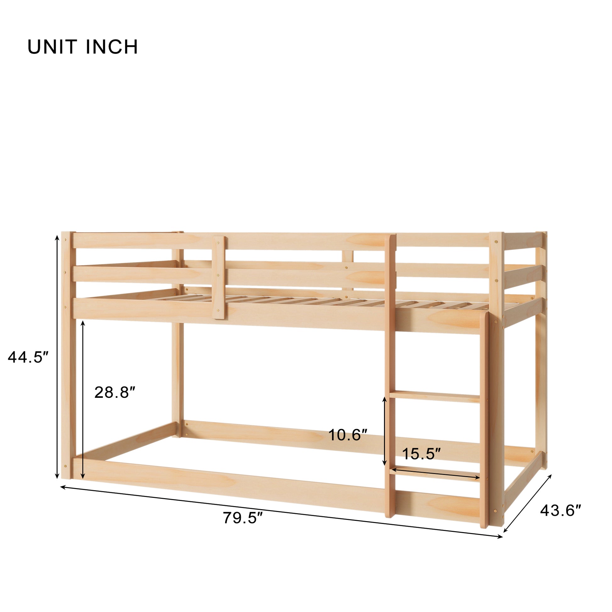 Loft Twin Bednatural Twin Natural Pine