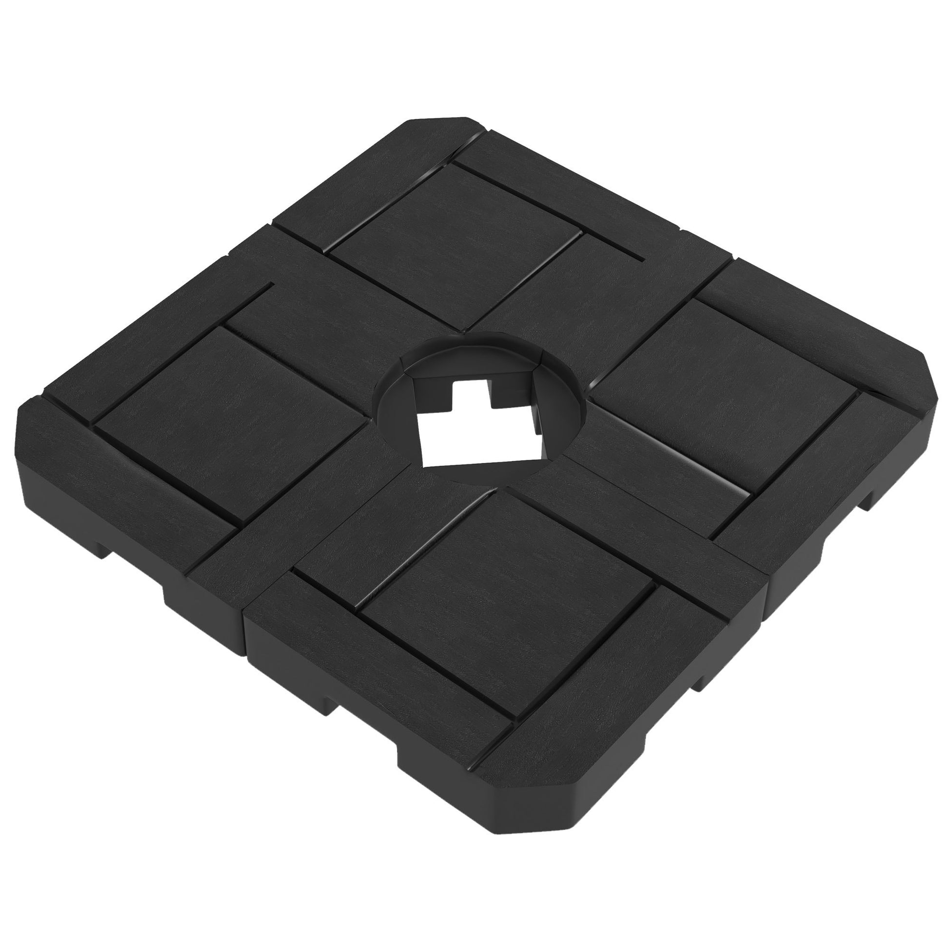 Outsunny 4 Piece Patio Cantilever Umbrella Base Weight Set, Fillable O