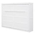 Queen Size Murphy Bed Wall Bed,White Queen White Plywood