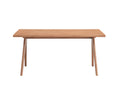 Natural Dining Table With Wooden Leg Natural Seats 6 Dining Room Modern Rectangular Wood
