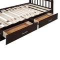 Wooden Twin Size Daybed With Twin Size Trundle, Extendable Daybed With Two Storage Drawers, Espresso Expected Arrival Time:9.12 Twin Espresso Wood