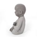 Gary Outdoor Monk Statue Gray Magnesium Oxide