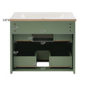 24 Inch Wall Mounted Bathroom Vanity With 2 Drawers Ideal For Small Bathrooms Green Bathroom Mdf