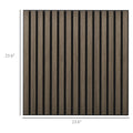 Homcom 4 Pack 3D Faux Wood Wall Panels, 24