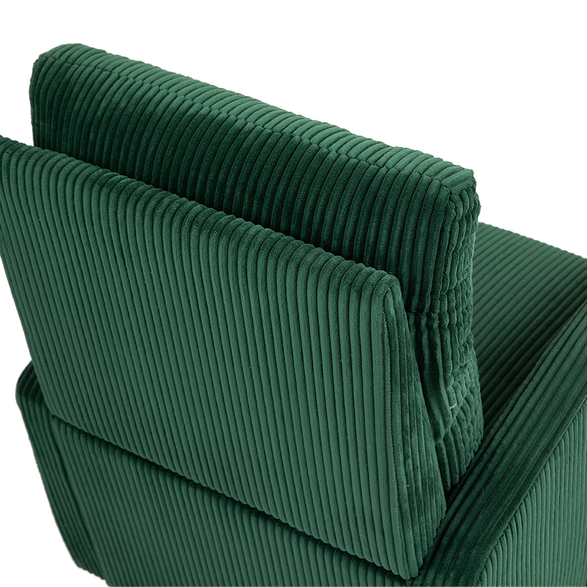 Jiada Upholstered Swivel Glider.Flannel Fabric.Rocking Chair For Nursery In Dark Green.Modern Style One Left Bag Dark Green Primary Living Space Foam Fabric Metal