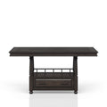 Deep Coffee Counter Height Dining Table Coffee Solid Wood Mdf