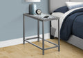 Accent Table, Side, End, Nightstand, Lamp, Living Room, Bedroom, Blue Tile, Grey Metal, Transitional Grey Metal