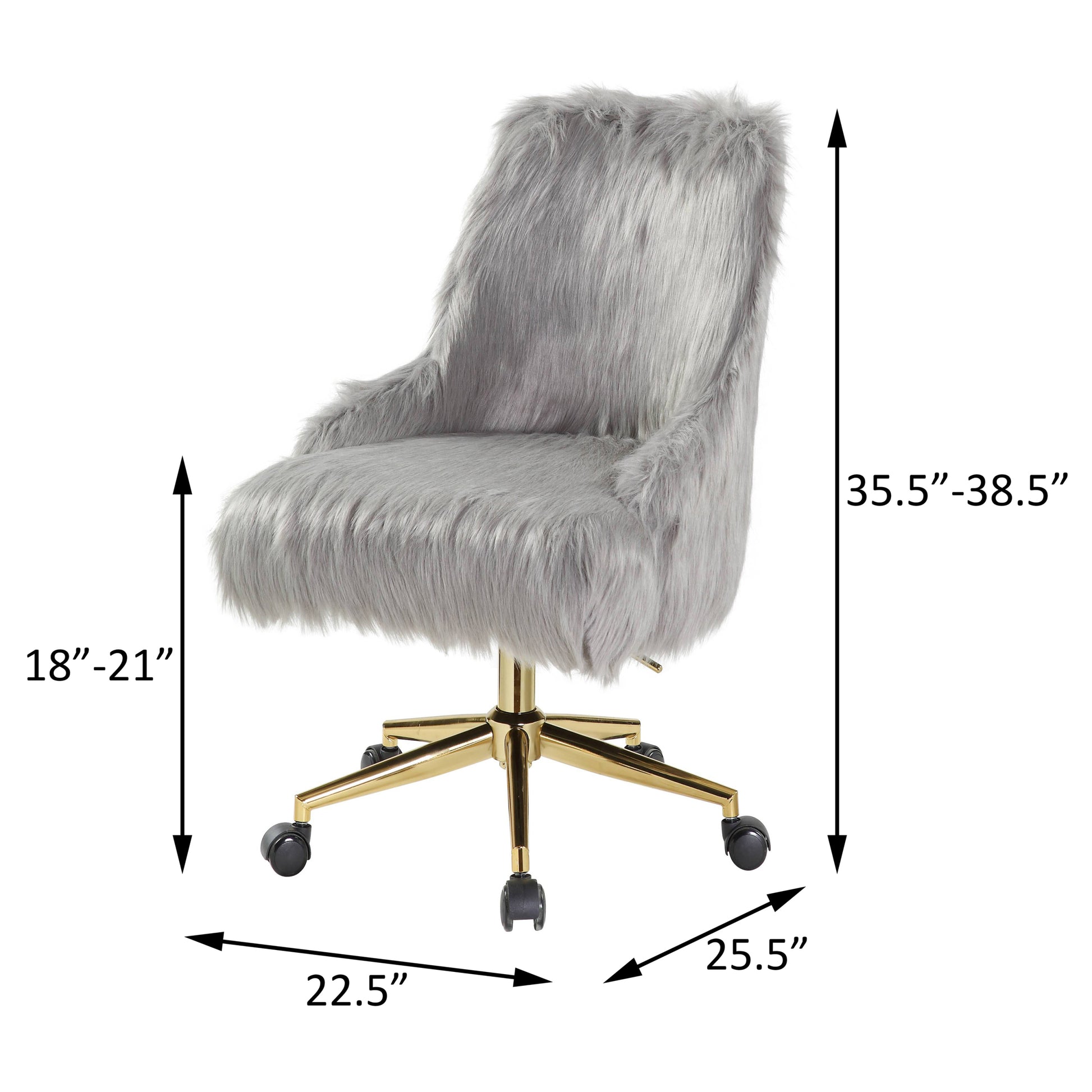Grey And Gold Swivel Office Chair Solid Grey Gold Office Rectangular Luxury Office Chairs Solid Back Swivel Fabric Metal