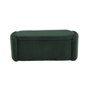 Coolmore Storage Ottoman,Bedroom End Bench,Upholstered Fabric Storage Ottoman With Safety Hinge, Entryway Padded Footstool, Ottoman Bench For Living Room & Bedroom Emerald Emerald Foam Corduroy