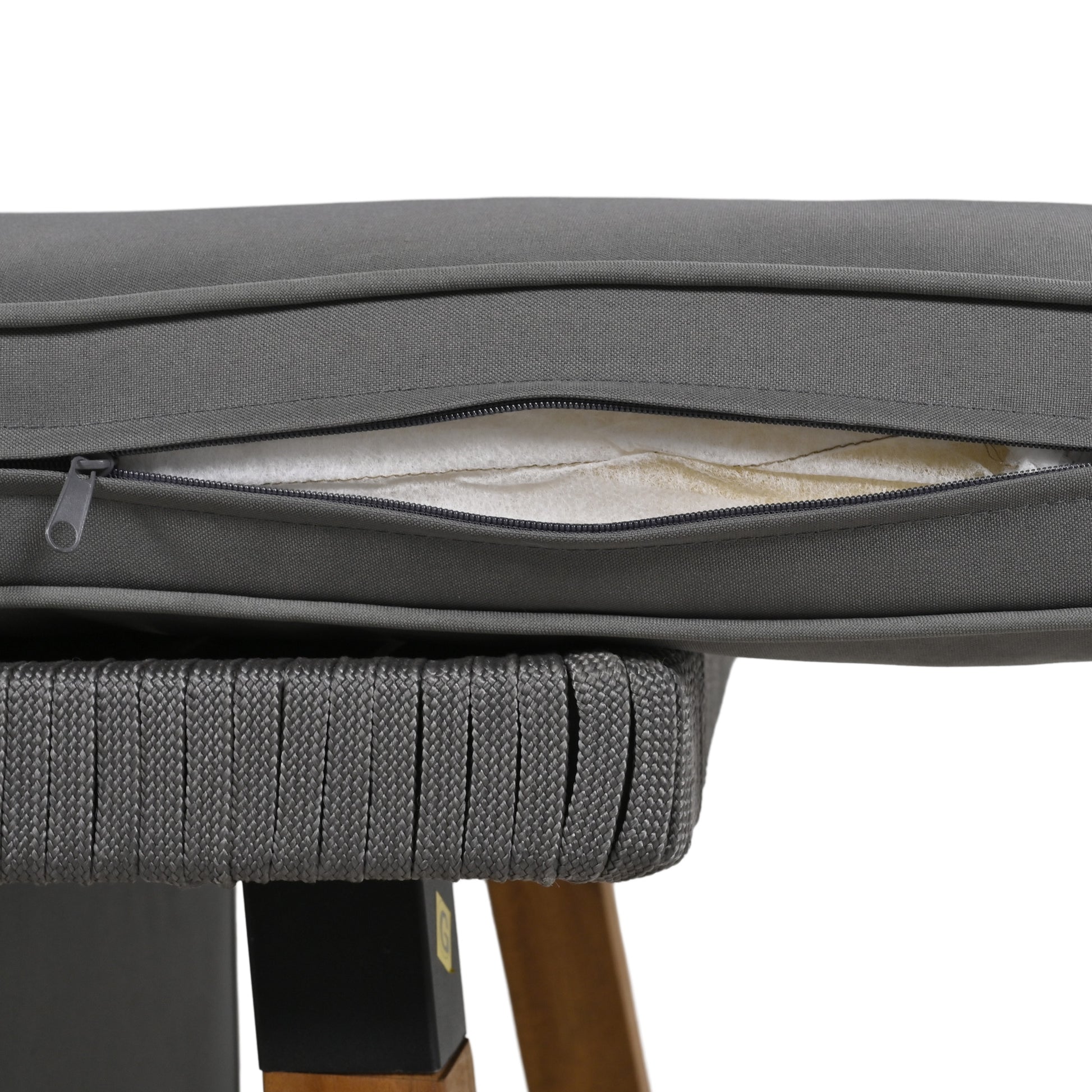 K&K 6 Piece Rope Patio Furniture Set, Outdoor Furniture With Acacia Wood Cool Bar Table With Ice Bucketdeep Seat Patio Conversation Set With Two Stools For Backyard Porch Balcony Grey Yes Complete Patio Set Grey Weather Resistant Frame Fade Resistant