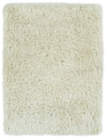 Casual, Solid Color, Cut Pile 9' X 13' Rectangle Area Rug Ivory Polyester