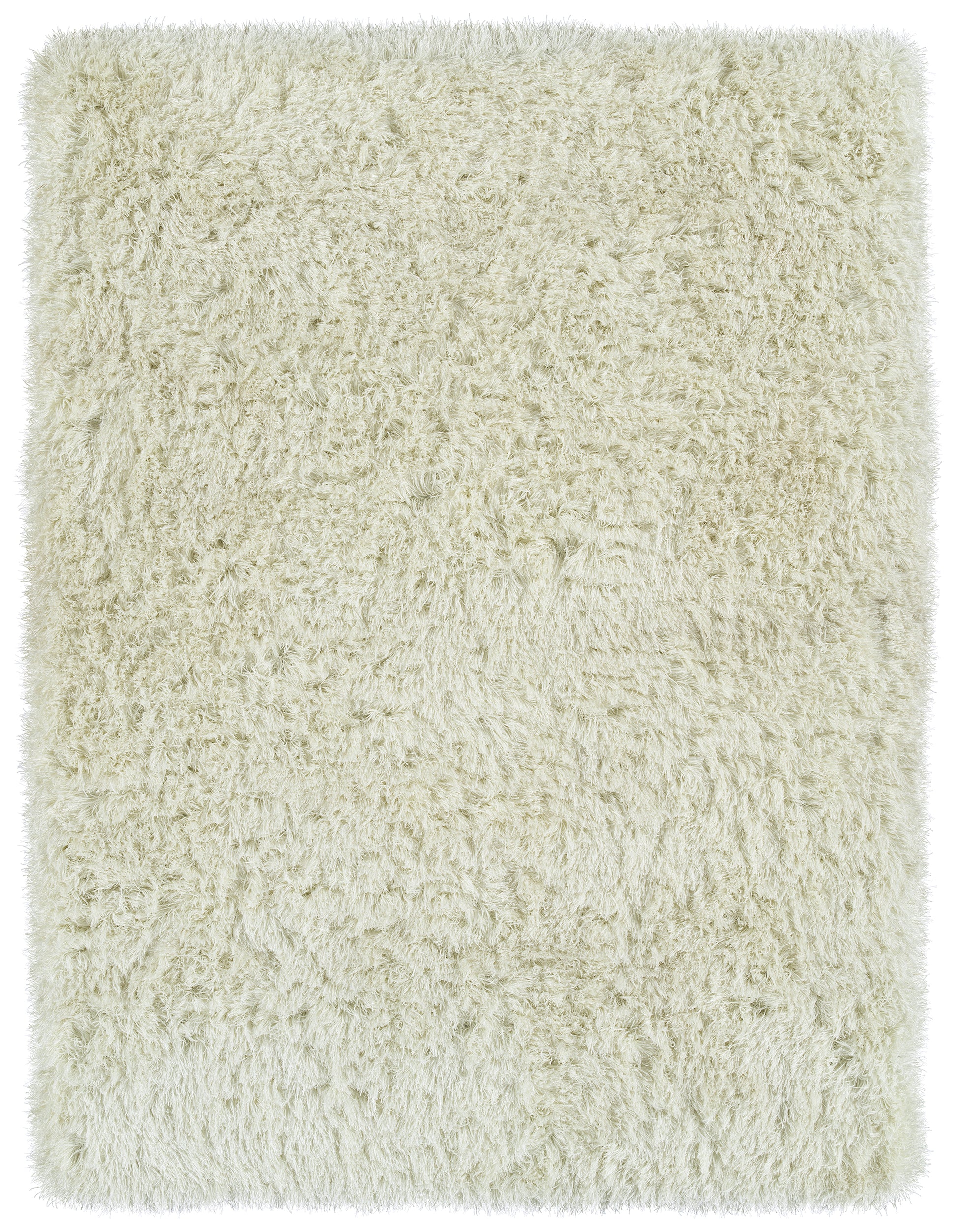 Casual, Solid Color, Cut Pile 9' X 13' Rectangle Area Rug Ivory Polyester