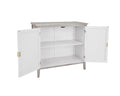 2 Door Cabinet, American Furniture, Suitable For Bedroom, Living Room, Study Light Grey Mdf