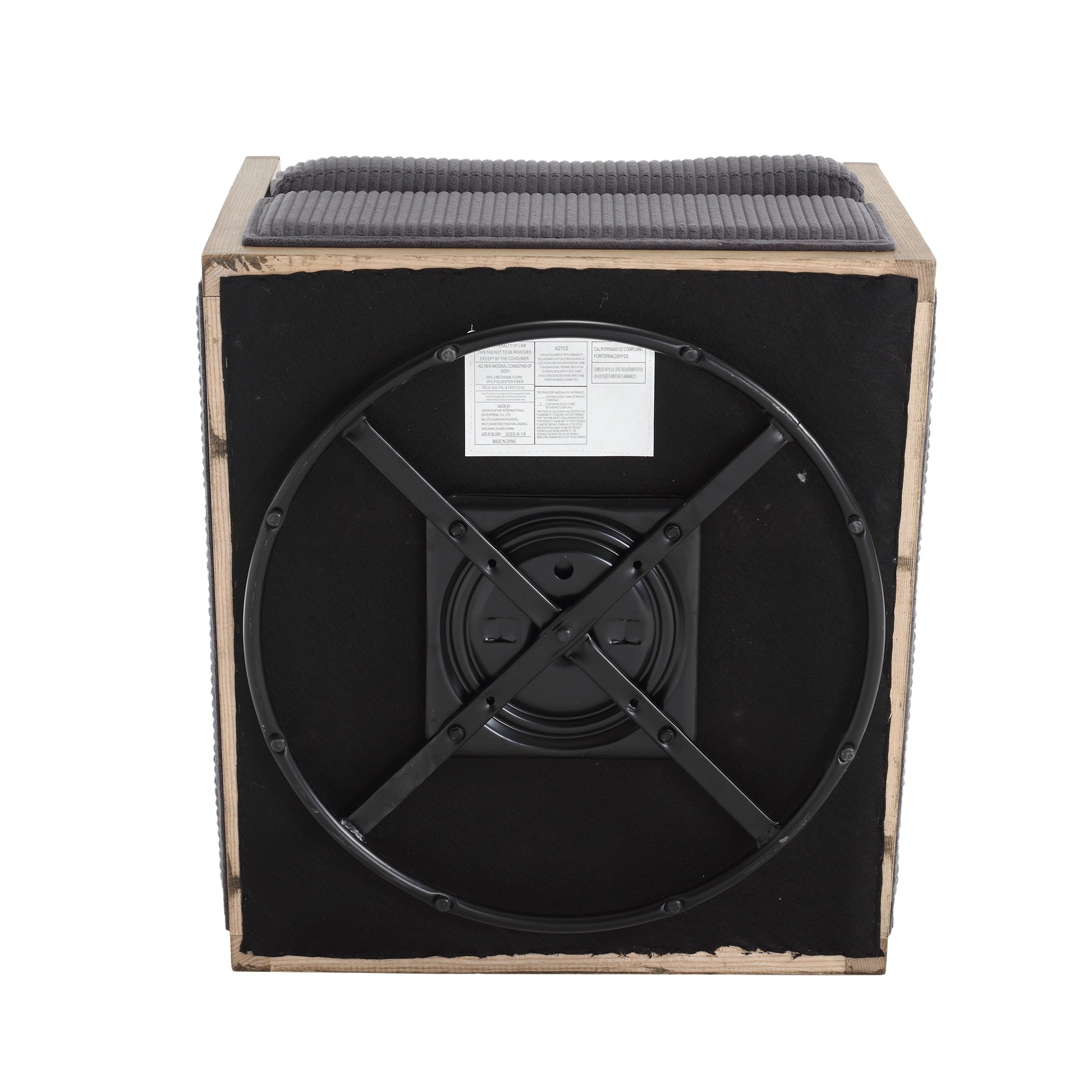 Coolmore Corduroy Swivel Barrel Chair, Comfy Accent Sofa Chair For Living Room, 360 Degree Swivel Barrel Club Chair, Leisure Arm Chair For Nursery, Hotel, Bedroom, Office, Lounge Dark Gray Dark Gray Primary Living Space Foam Corduroy