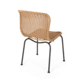 Boho Chair Set Of 2 Light Brown Rattan