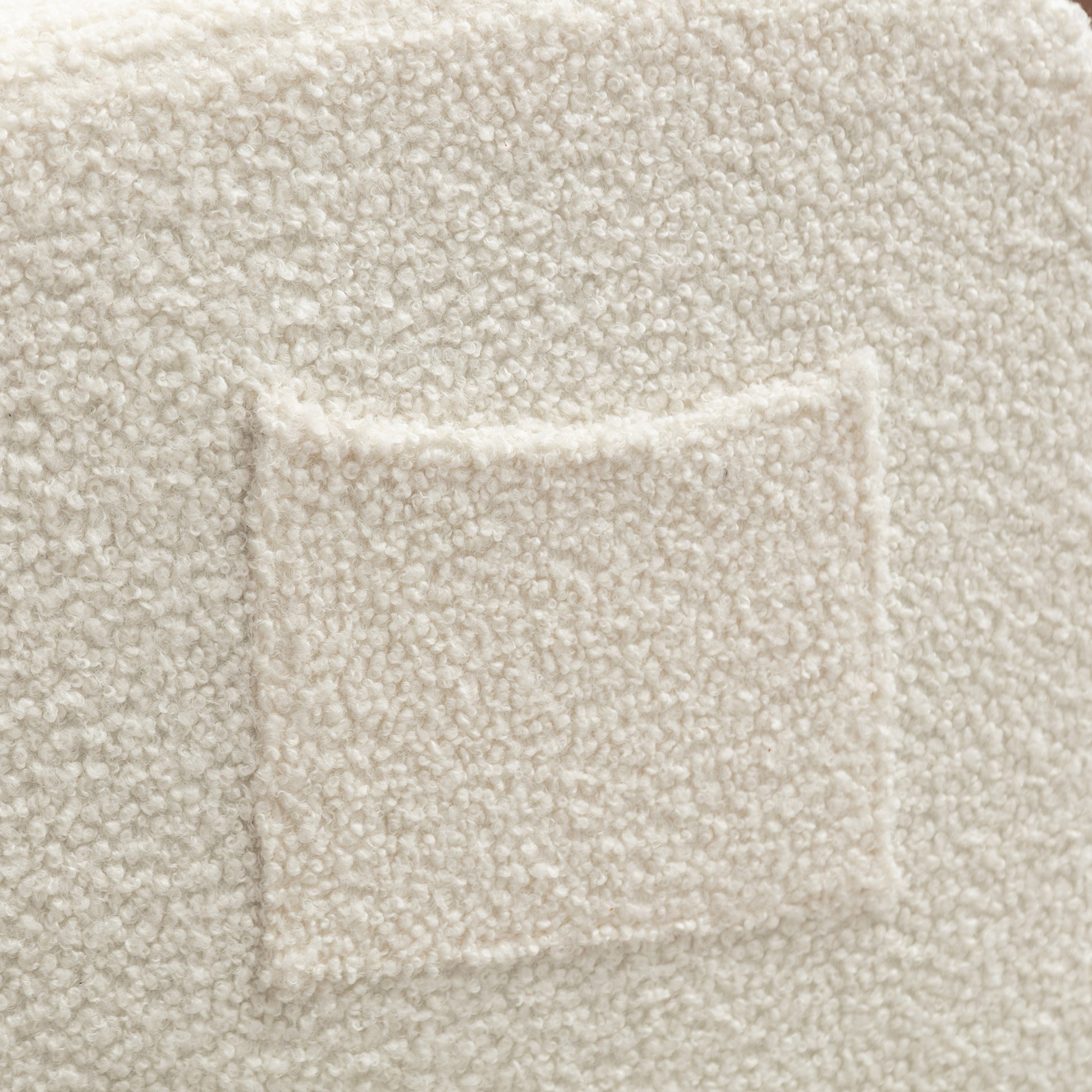 Jiada Upholstered Swivel Glider.Rocking Chair For Nursery In White Teddy.Modern Style One Left Bag White Teddy Primary Living Space Foam Metal