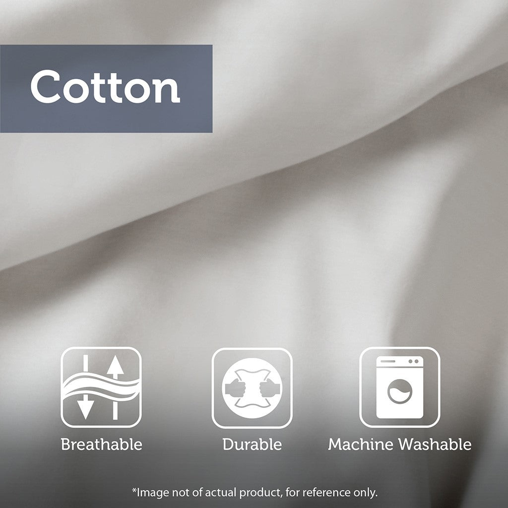 3 Piece Cotton Comforter Set With Chenille Tufting Gray Full Queen Queen Gray Cotton
