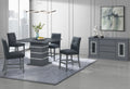 Ariya Dark Grey Bar Table Grey Rubber Wood