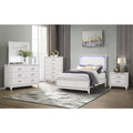 Almera Glitter White Chest White Rubber Wood