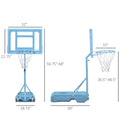 Soozier Poolside Basketball Hoop Stand, 36.5