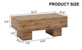 This Modern Rectangular Coffee Table Features A Stylish Wood Color, Making It An Ideal Addition To Any Living Room Or Apartment, And Measures 43.3 