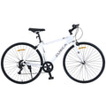 Shimano 7 Speed Hybrid Bike Aluminum Alloy Frame C Brake 700C Road Bike For Men Women'S City Bicycle White Aluminium Alloy