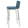 Barstool Blue Fabric