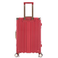 Luggage Sets Expandable Aluminum 20 24 28 Inch Three Model Set, Stylish Suitcase With Aluminum Frame Password Lock, Suitable For Travel Suitcases And Suitcases Red Contemporary Aluminum