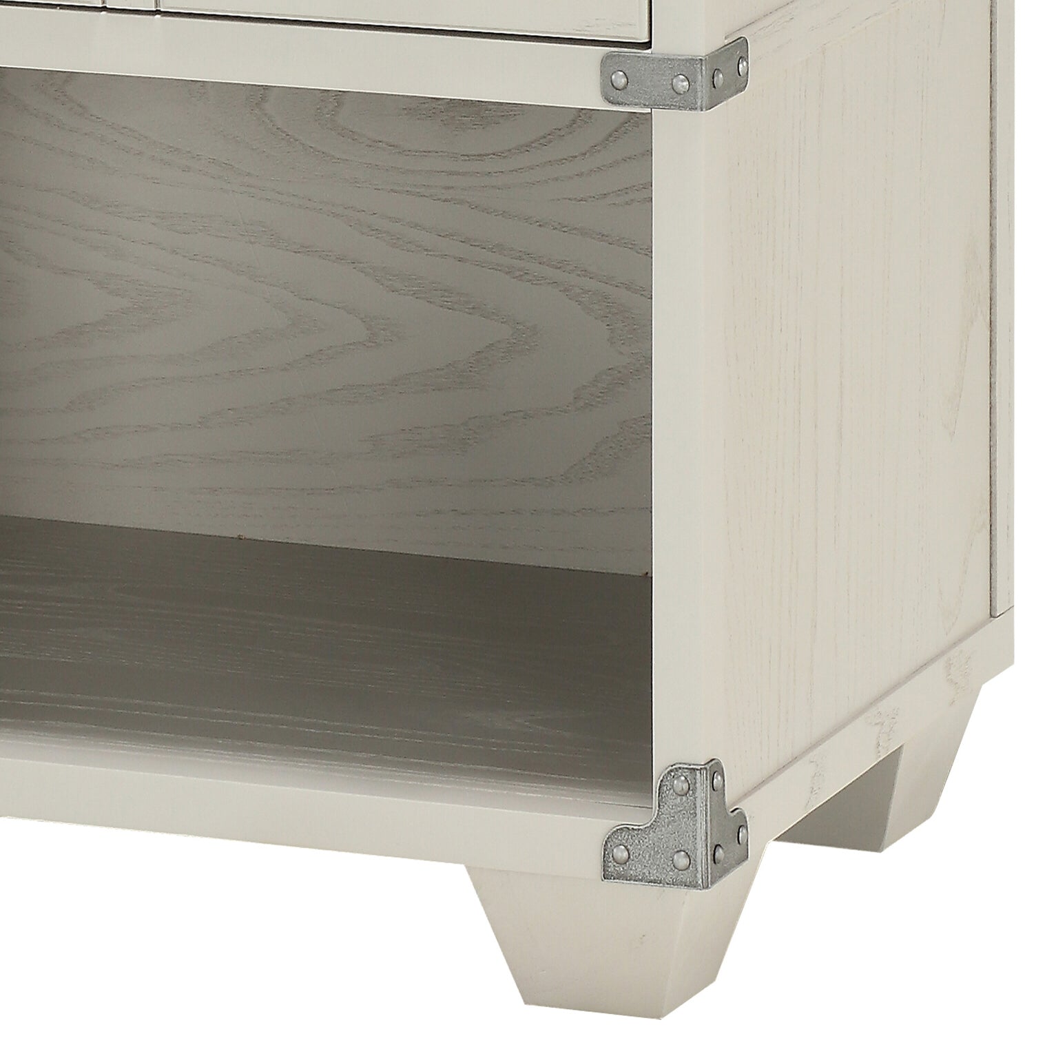 Grey 1 Drawer Nightstand Grey 2 Drawers Bedroom Rectangle Shelf Wood