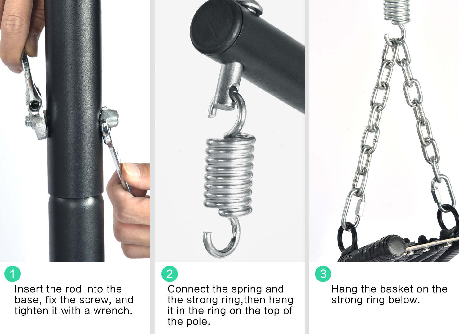 Egg Chair With Stand Indoor Outdoor Swing Chair Patio Wicker Hanging Egg Chair Hanging Basket Chair Hammock Chair With Stand For Bedroom Living Room Balcony Yes Sectional Light Gray Water Resistant