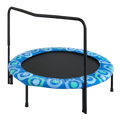 Xtp002 Assembled Children'S Trampoline Happy Expression Outdoor And Indoor For Kids Age 3 7 Blue Steel