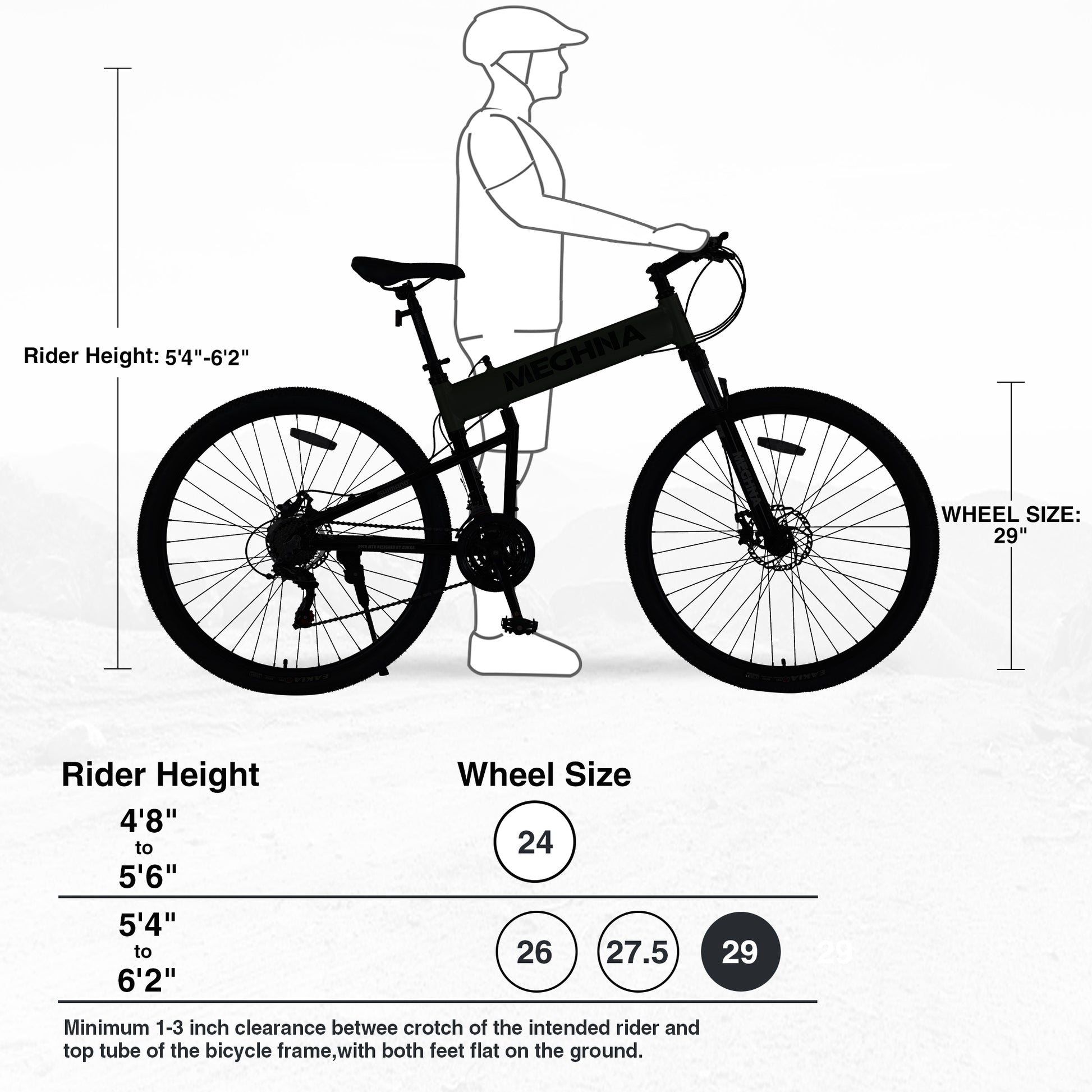 29" Folding Mountain Bike ,Suspension Fork,Aluminium Alloy Frame 21Speed Mountain Bike Cycling Green Garden & Outdoor Aluminium Alloy